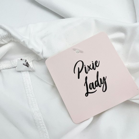 Pixie Lady Leggings Women's One Size Plus White NWT - Picture 5 of 7